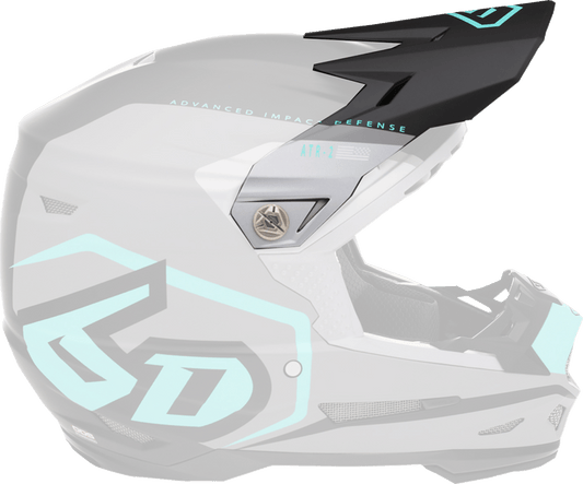 6D Helmets | ATR-2 (2024 - Newer) Motorcycle Helmet Replacement Visor | Delta Teal - Kelly Motorsports