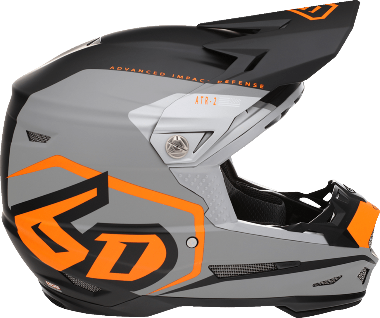 6D HELMETS | ATR-2 Adult Offroad Motorcycle Helmet | Delta | Neon Orange | X-Small - Kelly Motorsports
