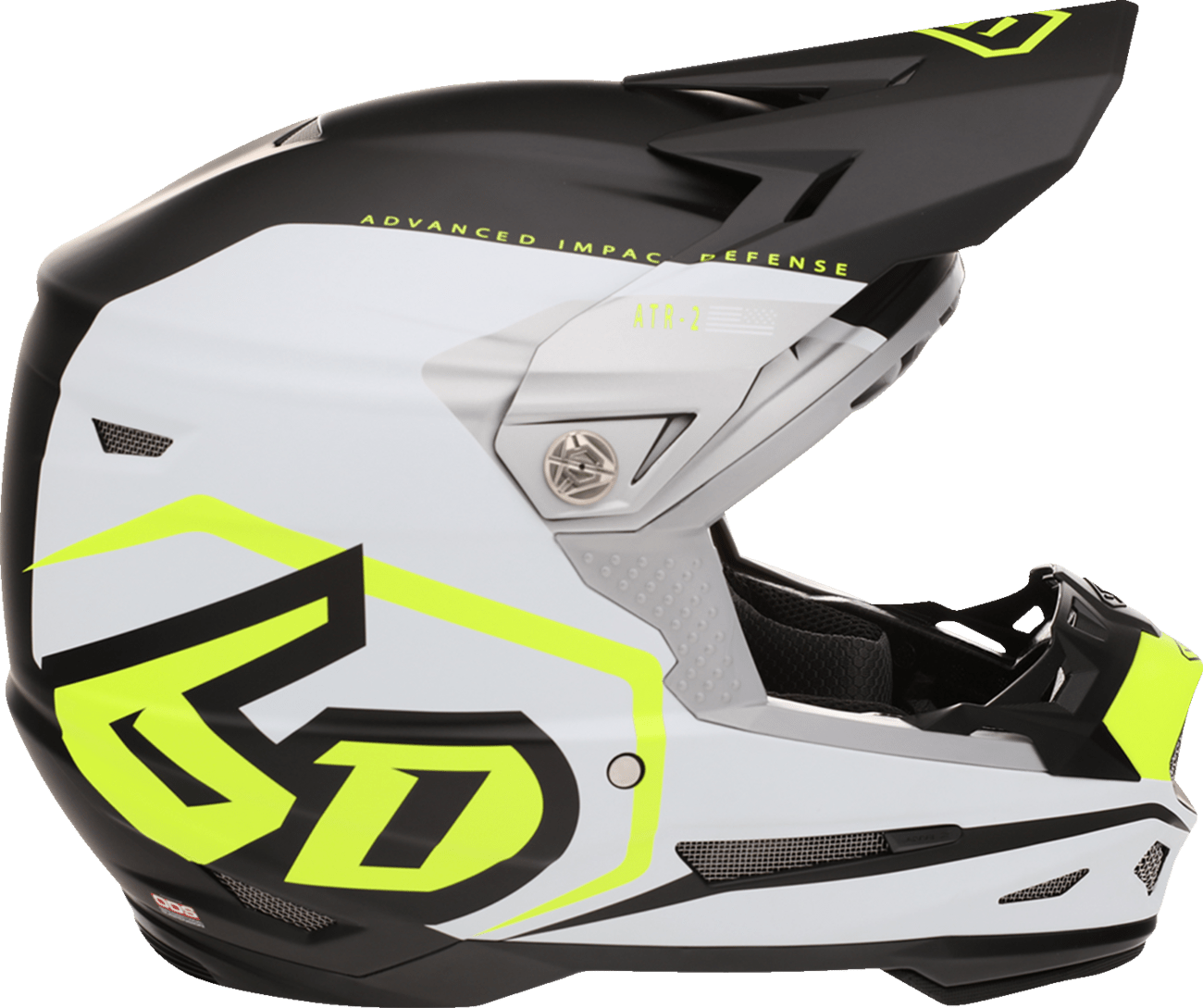 6D HELMETS | ATR-2 Adult Offroad Motorcycle Helmet | Delta | Neon Yellow | X-Small - Kelly Motorsports