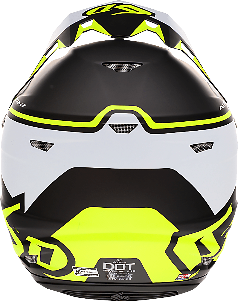 6D HELMETS | ATR-2 Drive | Neon Yellow | X-Small - Kelly Motorsports