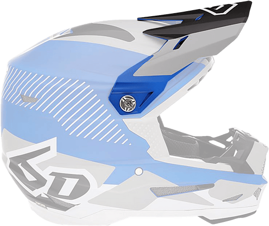 6D Helmets ATR-2 Fusion Blue Visor - Part 72-6105 - Kelly Motorsports