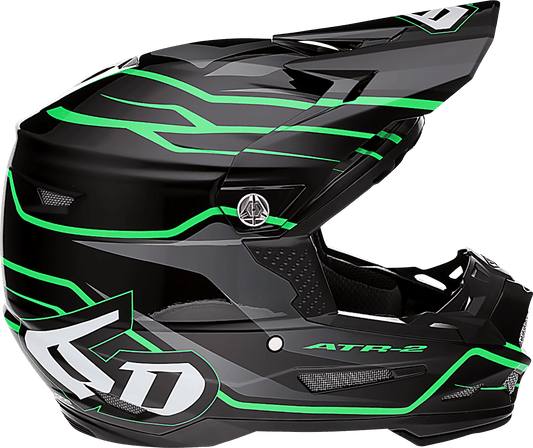 6D HELMETS | ATR-2 Phase | Neon Green | Large - Kelly Motorsports