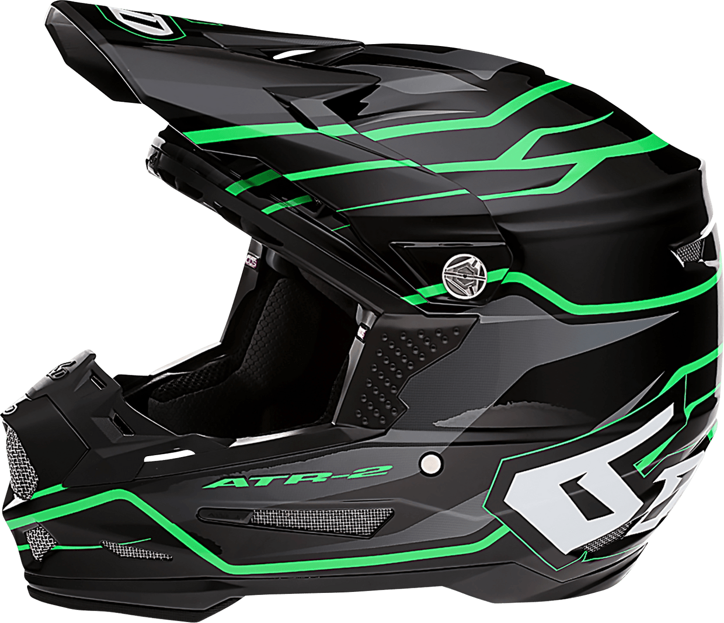 6D HELMETS | ATR-2 Phase | Neon Green | Large - Kelly Motorsports