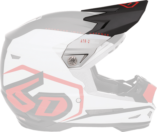 6D Helmets ATR-2 Visor - Delta Red (Part Number 72-6121) - Kelly Motorsports
