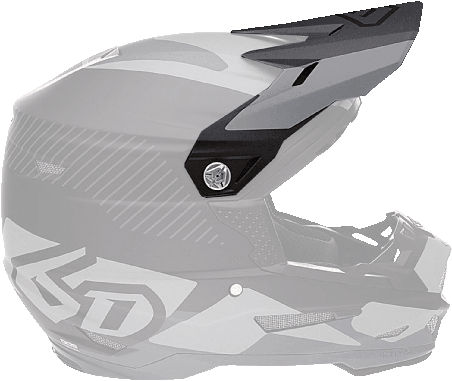 6D Helmets ATR-2 Visor - Fusion Black (Part No. 72-6104) - Kelly Motorsports