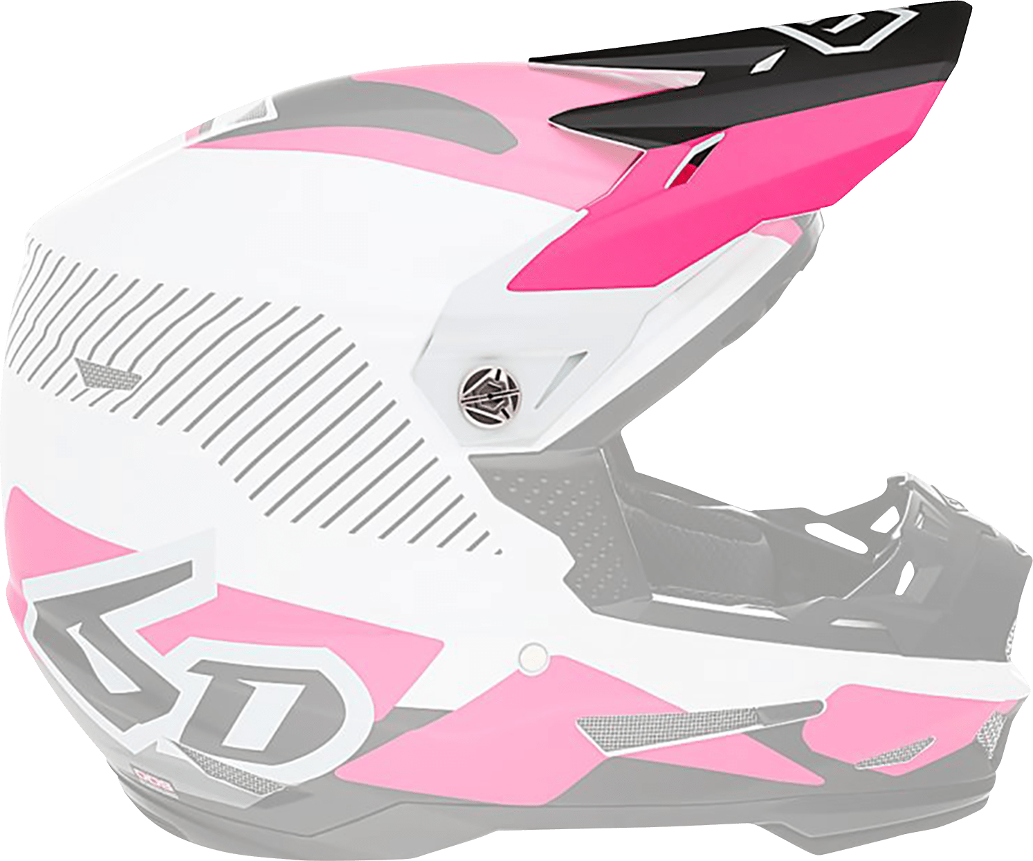 6D Helmets ATR-2 Visor - Fusion Pink (Part 72-6106) - Kelly Motorsports