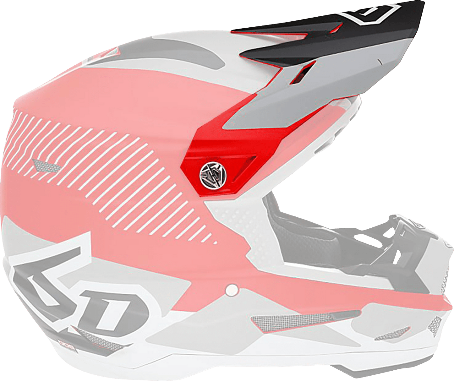 6D Helmets ATR-2 Visor Fusion Red Part 72-6103 - Kelly Motorsports