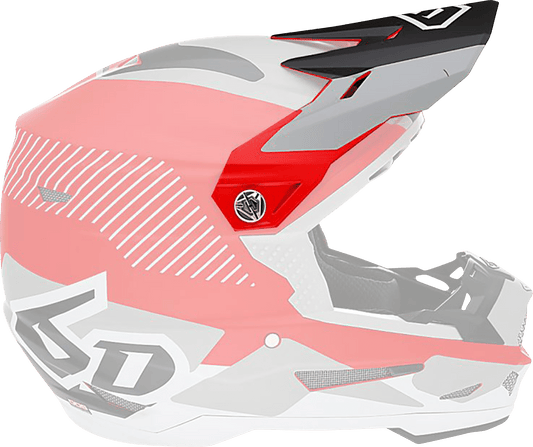 6D Helmets ATR-2 Visor Fusion Red Part 72-6103 - Kelly Motorsports