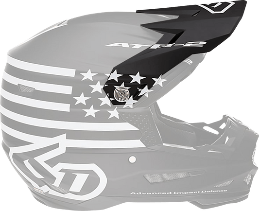 6D Helmets ATR-2 Visor - Tactical Black (Part 72-6107) - Kelly Motorsports