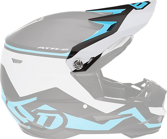 6D Helmets | ATR-2Y Visor | Drive Cyan - Kelly Motorsports