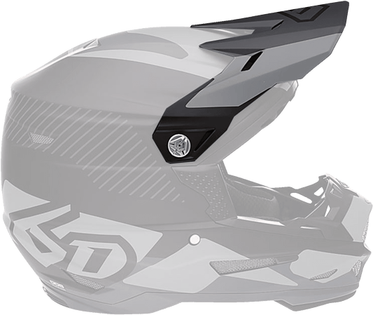 6D Helmets ATR-2Y Visor - Fusion Black (Part 72-4132) - Kelly Motorsports