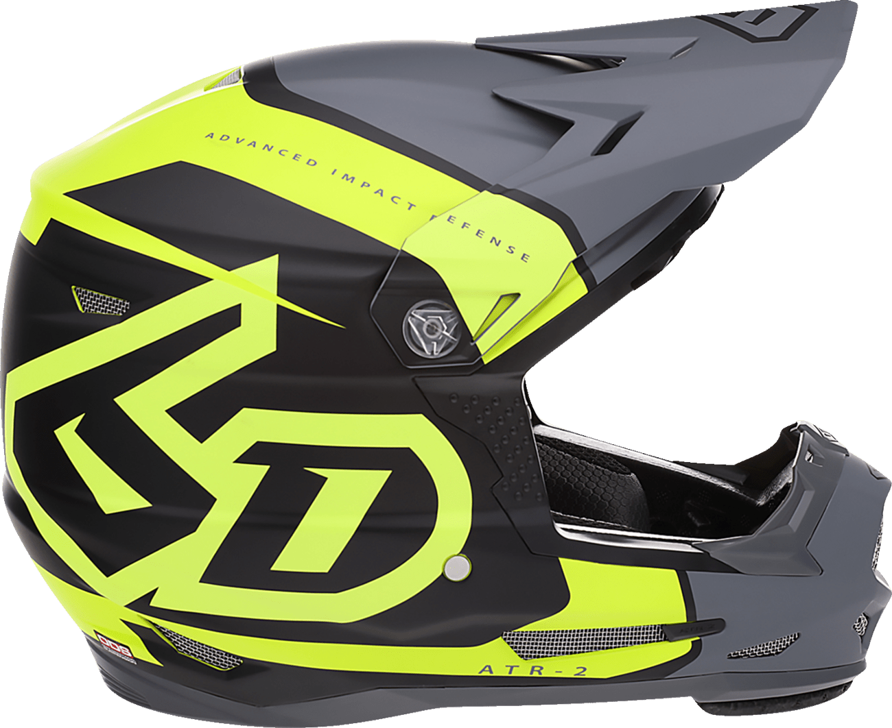 6D HELMETS | ATR-2Y Youth Offroad Motorcycle Helmet | Torque | Neon Yellow | Small - Kelly Motorsports