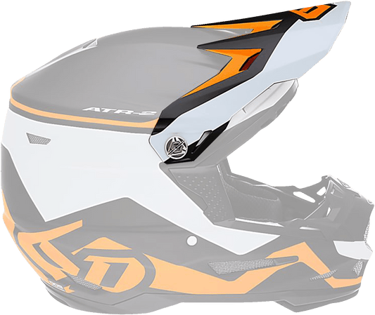 6D Helmets ATR-2Y Youth Visor - Drive Neon Orange (Part 72-4131) - Kelly Motorsports