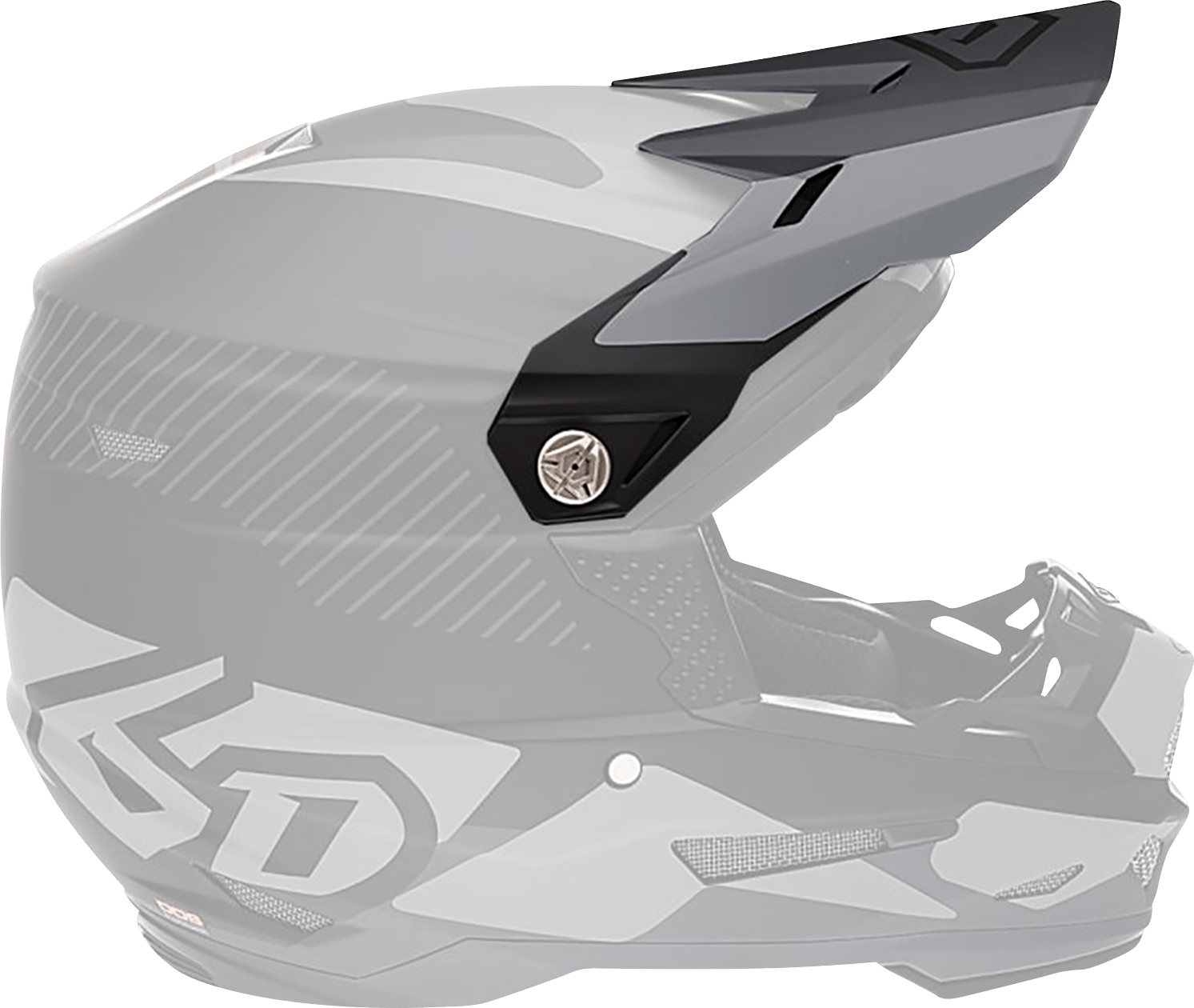 6D Helmets ATR-2Y Youth Visor - Matte Black (Part 72-4114) - Kelly Motorsports