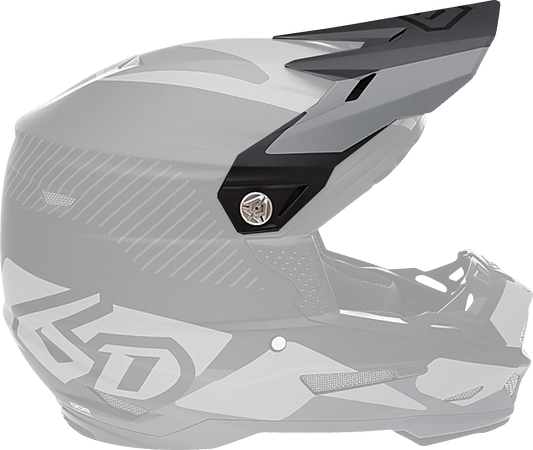 6D Helmets ATR-2Y Youth Visor - Matte Black (Part 72-4114) - Kelly Motorsports