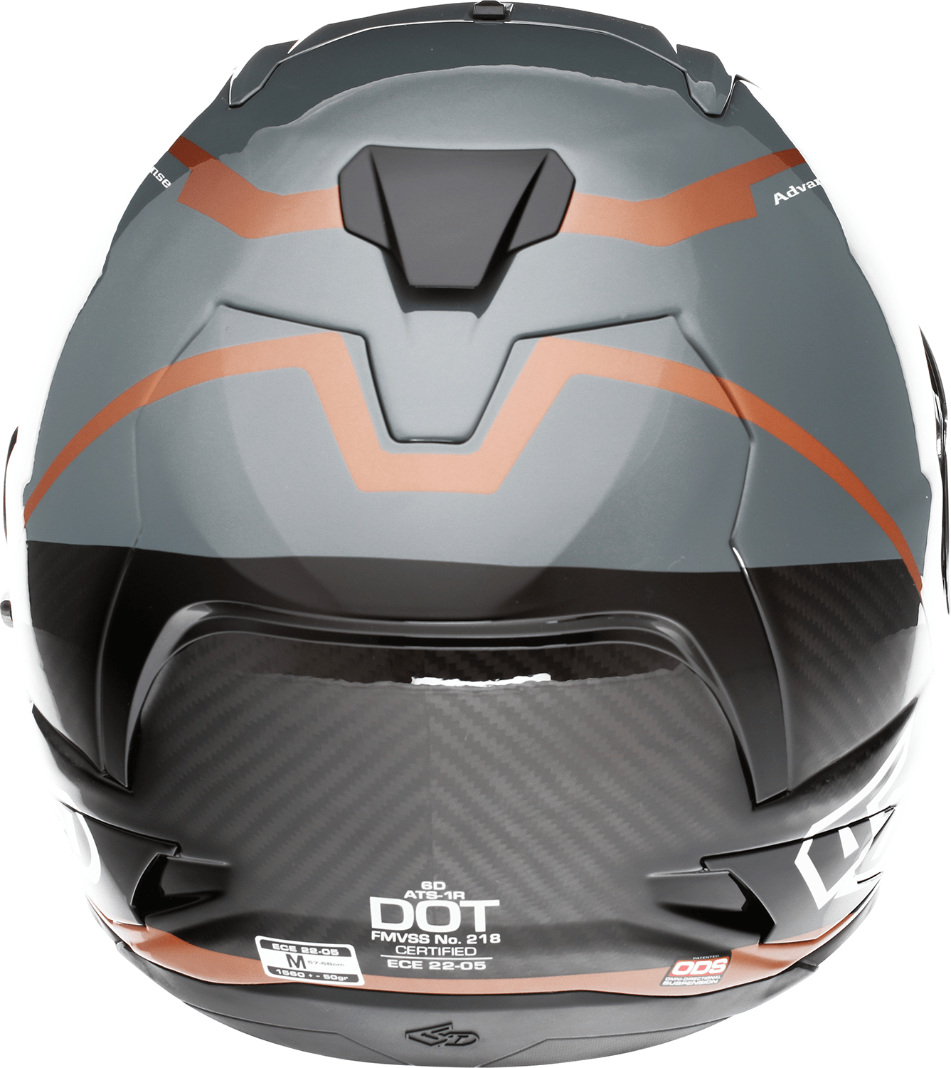 6D Helmets ATS-1R Alpha Helmet - Bronze Large with Advanced Impact Management and Aerodynamic Design - Kelly Motorsports