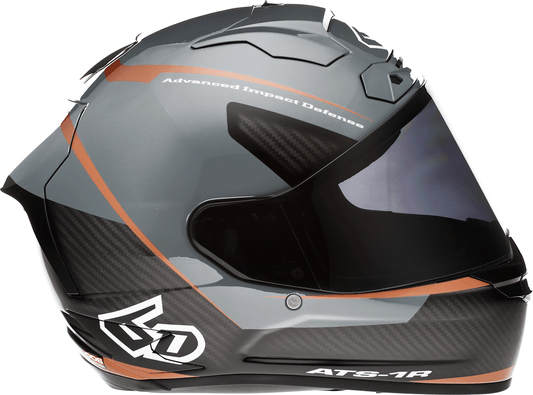6D Helmets ATS-1R Alpha Helmet - Bronze Large with Advanced Impact Management and Aerodynamic Design - Kelly Motorsports