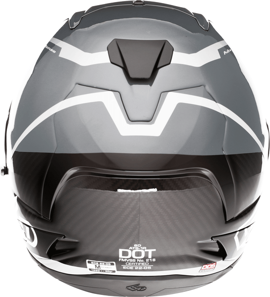 6D Helmets ATS-1R Alpha Silver Helmet 2XL with Advanced Safety and Ventilation Features - Kelly Motorsports