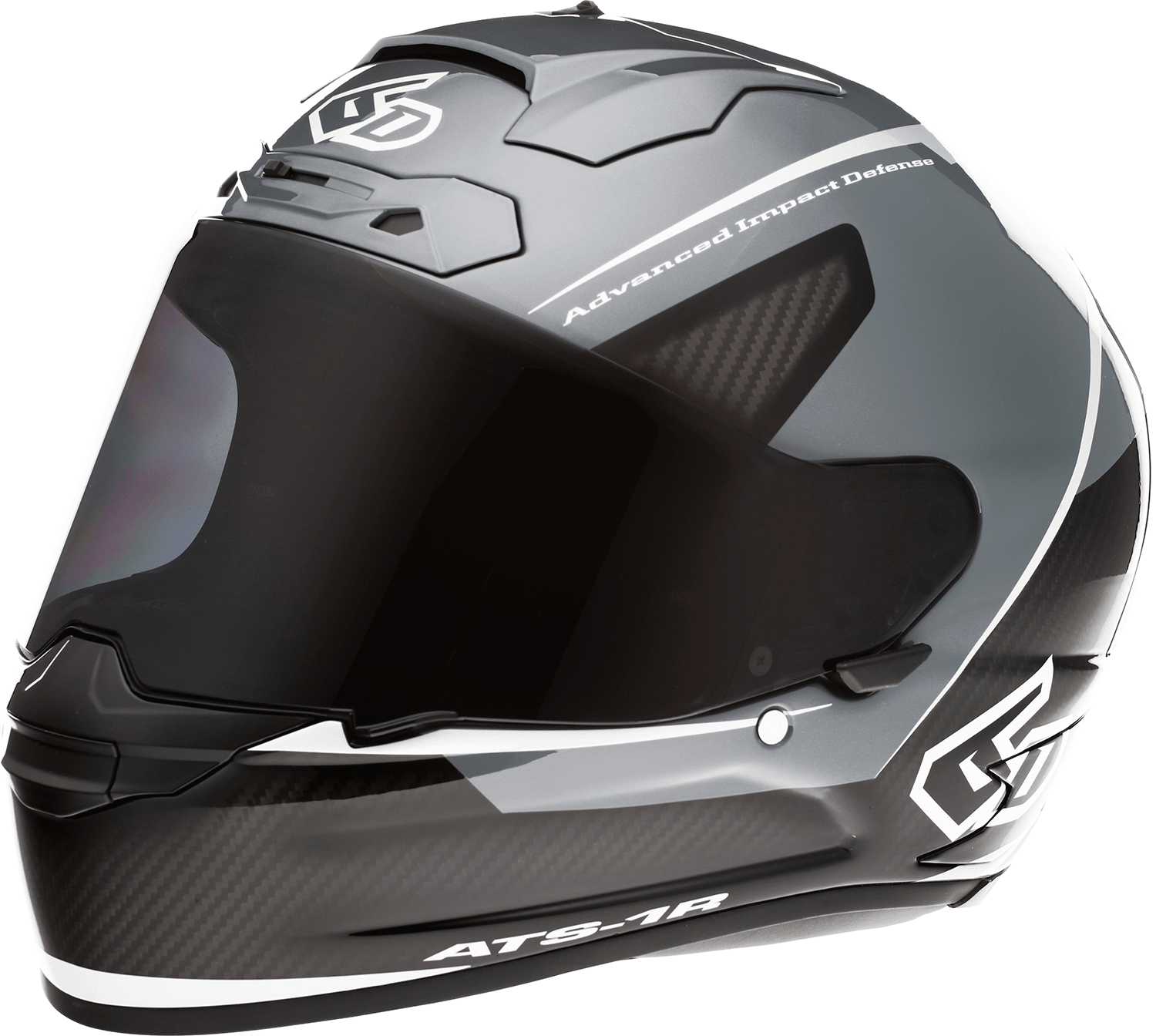 6D Helmets ATS-1R Alpha Silver Helmet 2XL with Advanced Safety and Ventilation Features - Kelly Motorsports