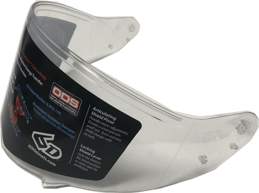 6D Helmets ATS-1R Clear Shield - Part 82-5001 for Enhanced Wind and Rain Protection - Kelly Motorsports