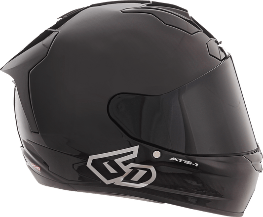 6D Helmets ATS-1R Gloss Black 2XL Motorcycle Helmet with Omni-Directional Suspension Technology - Kelly Motorsports