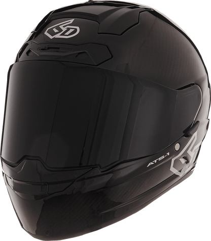 6D Helmets ATS-1R Gloss Black 2XL Motorcycle Helmet with Omni-Directional Suspension Technology - Kelly Motorsports
