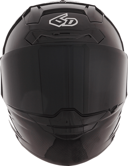 6D Helmets ATS-1R Gloss Black 2XL Motorcycle Helmet with Omni-Directional Suspension Technology - Kelly Motorsports