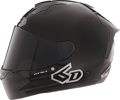 6D Helmets ATS-1R Gloss Black 2XL Motorcycle Helmet with Omni-Directional Suspension Technology - Kelly Motorsports