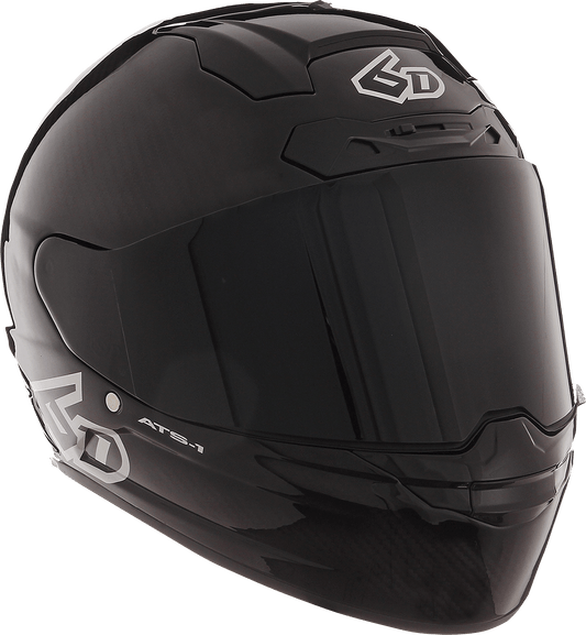 6D Helmets ATS-1R Gloss Black 2XL Motorcycle Helmet with Omni-Directional Suspension Technology - Kelly Motorsports