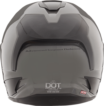 6D Helmets ATS-1R Gloss Gray 2XL Motorcycle Helmet with Omni-Directional Suspension Technology - Kelly Motorsports