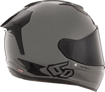 6D Helmets ATS-1R Gloss Gray Helmet - Large | Advanced Impact Protection & Aerodynamics - Kelly Motorsports