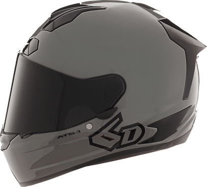 6D Helmets ATS-1R Gloss Gray Helmet - Large | Advanced Impact Protection & Aerodynamics - Kelly Motorsports