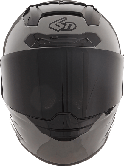 6D Helmets ATS-1R Gloss Gray Motorcycle Helmet, XL ? Advanced Impact Safety and Ventilation - Kelly Motorsports