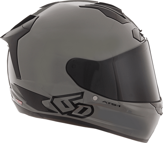 6D Helmets ATS-1R Gloss Gray Motorcycle Helmet, XL ? Advanced Impact Safety and Ventilation - Kelly Motorsports