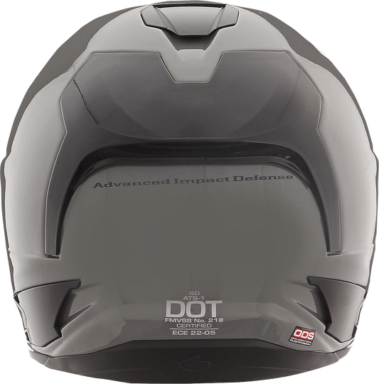 6D Helmets ATS-1R Gloss Gray Motorcycle Helmet, XL ? Advanced Impact Safety and Ventilation - Kelly Motorsports