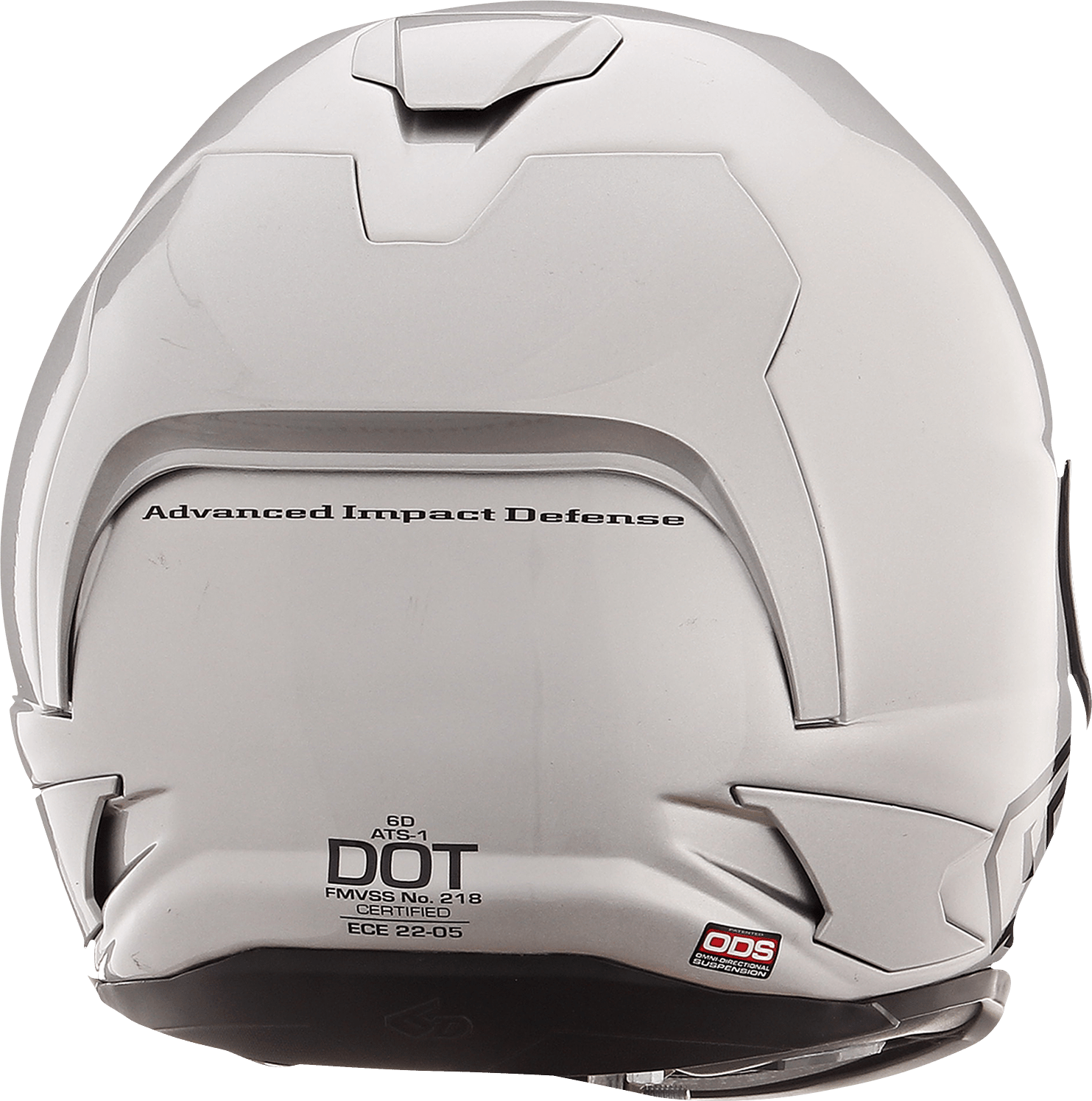 6D Helmets ATS-1R Gloss Silver Helmet - Small, Advanced Impact Protection and Aerodynamic Design - Kelly Motorsports