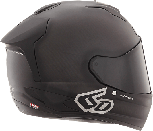 6D Helmets ATS-1R Matte Black Motorcycle Helmet ? Small, Part 30-0985 - Kelly Motorsports