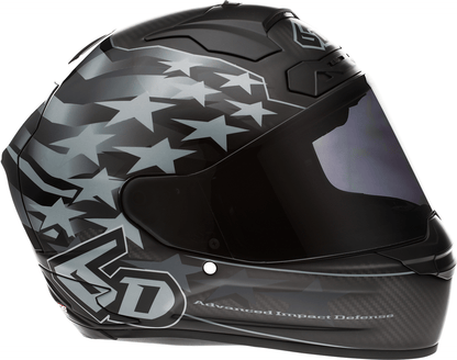 6D Helmets ATS-1R Patriot Black 2XL Motorcycle Helmet with Advanced Safety and Ventilation Features - Kelly Motorsports