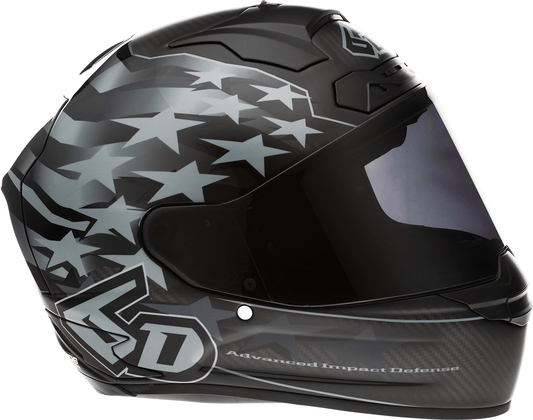 6D Helmets ATS-1R Patriot Black 2XL Motorcycle Helmet with Advanced Safety and Ventilation Features - Kelly Motorsports