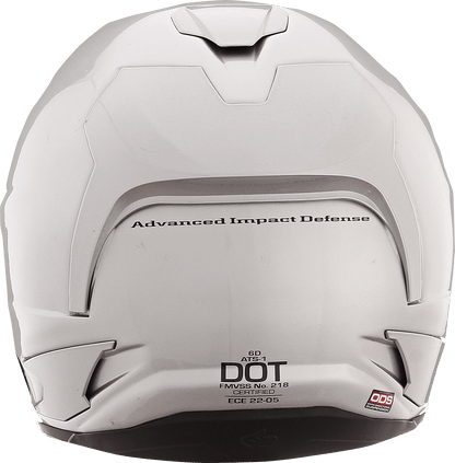 6D HELMETS | ATS-1R Solid | Gloss Silver | X-Large - Kelly Motorsports