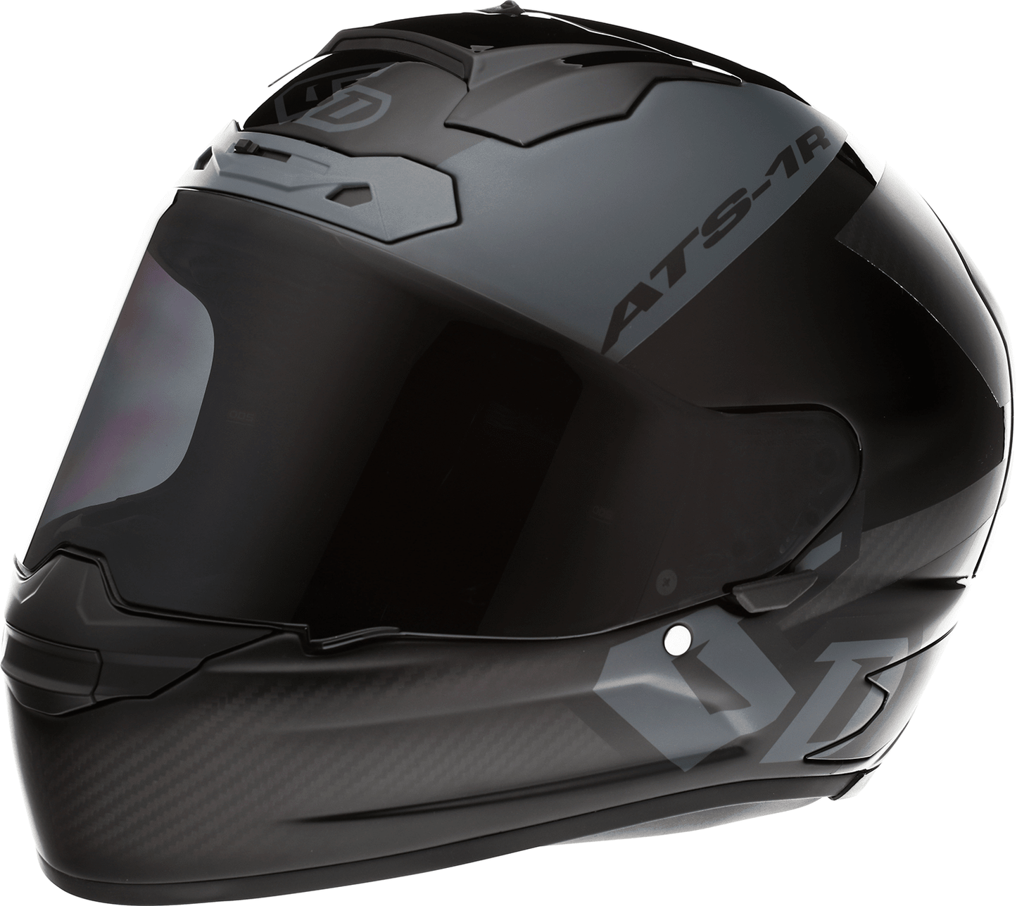 6D Helmets ATS-1R Wyman Helmet - Black and Gray, 2XL, Part 30-0709 - Kelly Motorsports