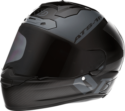 6D Helmets ATS-1R Wyman Helmet - Black and Gray, 2XL, Part 30-0709 - Kelly Motorsports