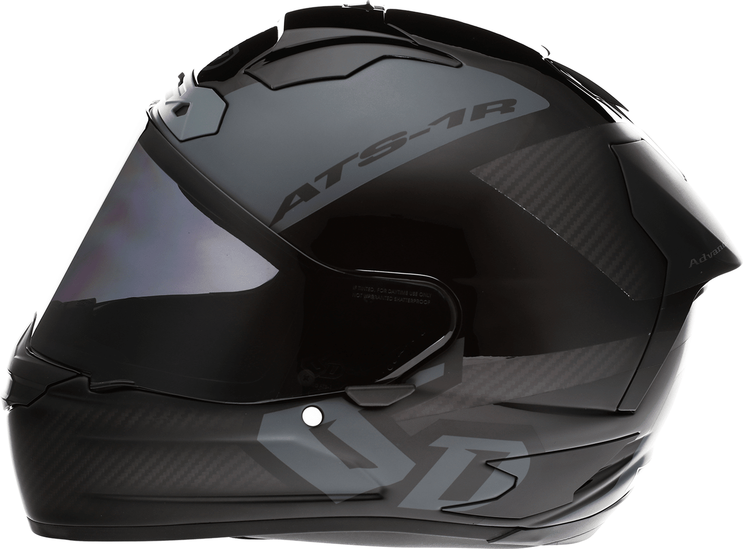 6D Helmets ATS-1R Wyman Helmet - Black and Gray, 2XL, Part 30-0709 - Kelly Motorsports