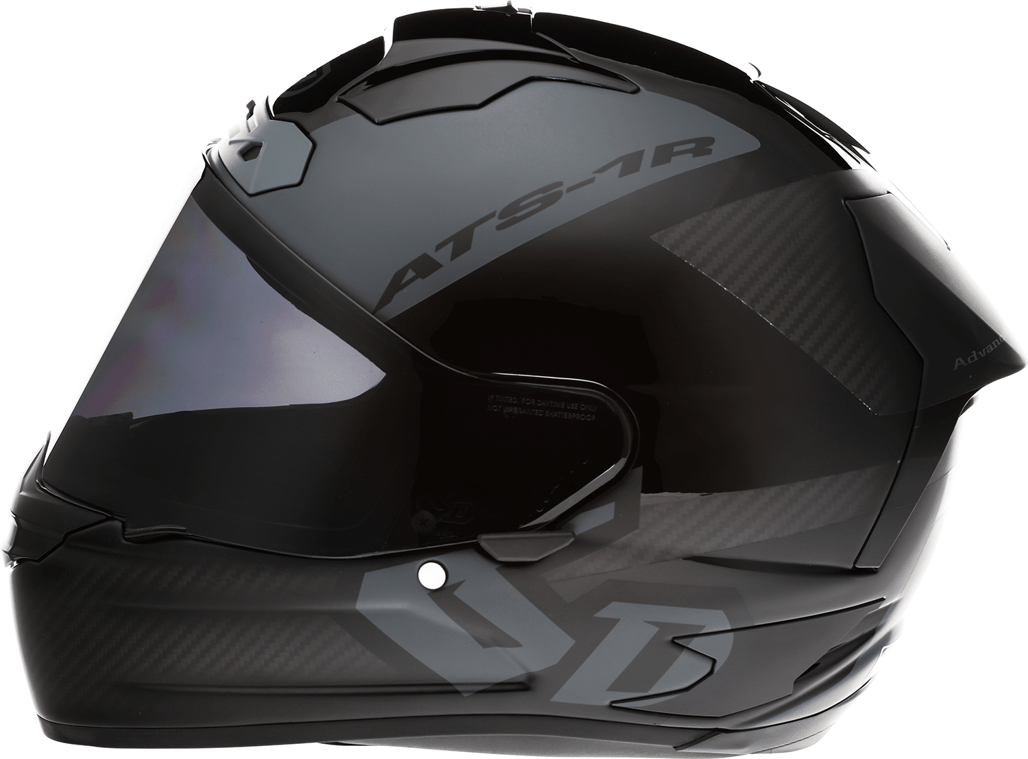 6D Helmets ATS-1R Wyman Helmet - Black and Gray, 2XL, Part 30-0709 - Kelly Motorsports