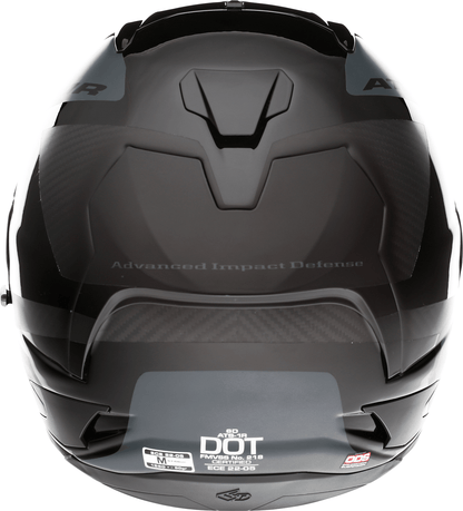 6D Helmets ATS-1R Wyman Helmet - Black and Gray, 2XL, Part 30-0709 - Kelly Motorsports
