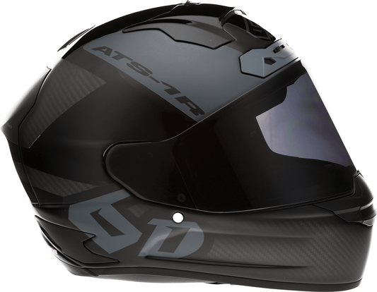6D Helmets ATS-1R Wyman Helmet - Black and Gray, 2XL, Part 30-0709 - Kelly Motorsports