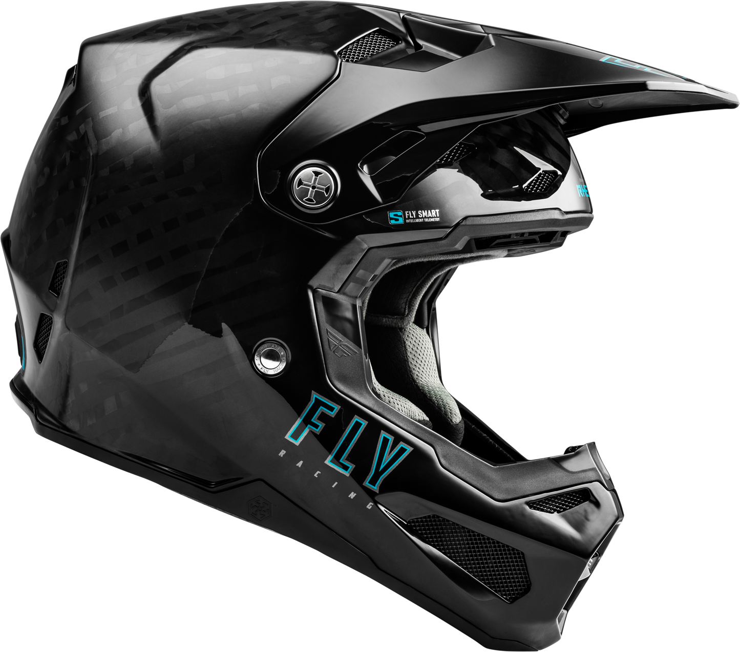FLY RACING YOUTH FORMULA S CARBON HELMET BLACK YL-S1A'A