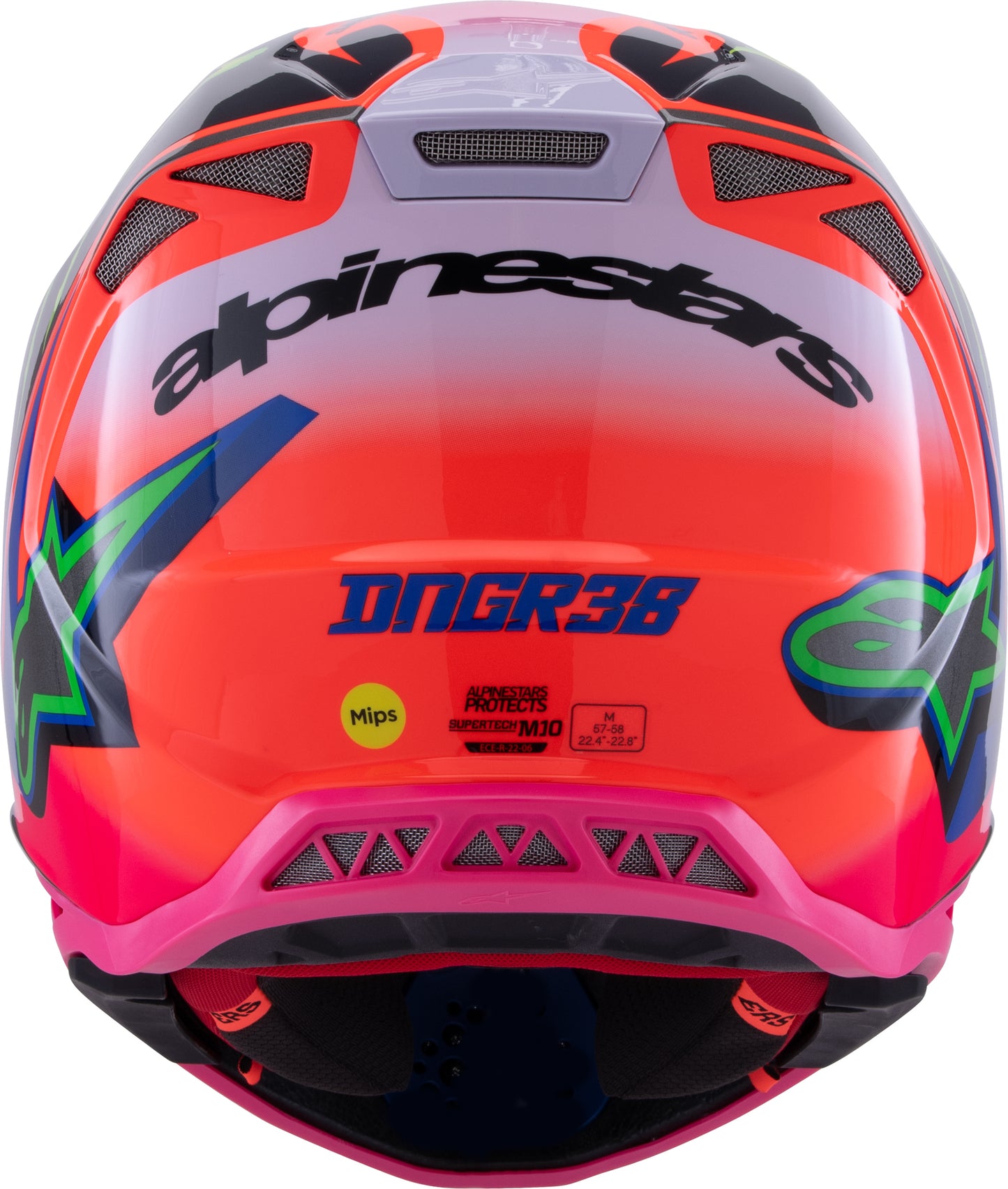 Alpinestars Supertech S-M10 Deegan Monster Moto Helmet Lg 8300425-433-L