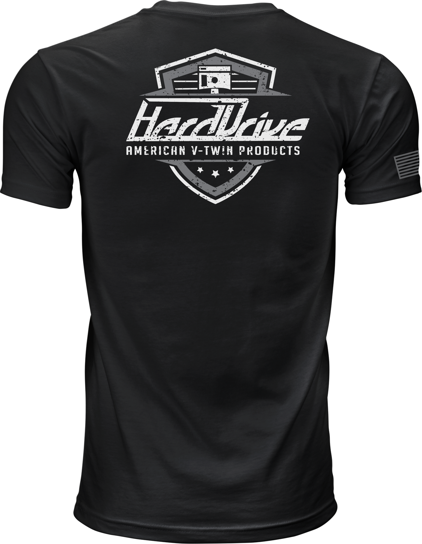 HARDDRIVE SHIELD TEE BLACK/WHITE 3X
