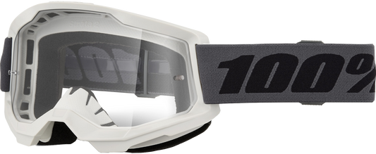 100 Percent Strata 2 Goggle with Grey Clear Lens – Part Number 50027-10026